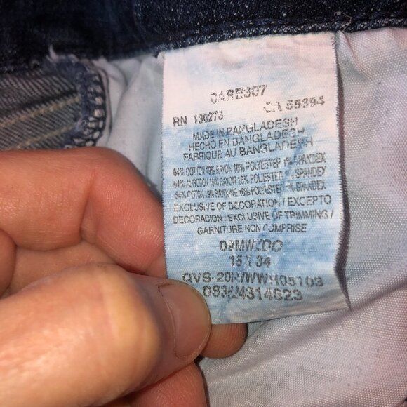 Wrangler Womens Size 15 x 34 Dark Wash Blue Essential Mid Rise Boot Cut Jeans - Picture 8 of 9